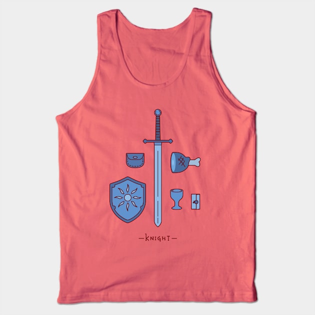 RPG Adventure Kit - Knight Tank Top by _automaton